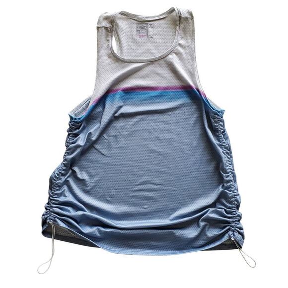 Lucky In Love Tennis Ruched Drawstring Ventilated Fabric Loose Fit Blue Size S - Picture 5 of 13